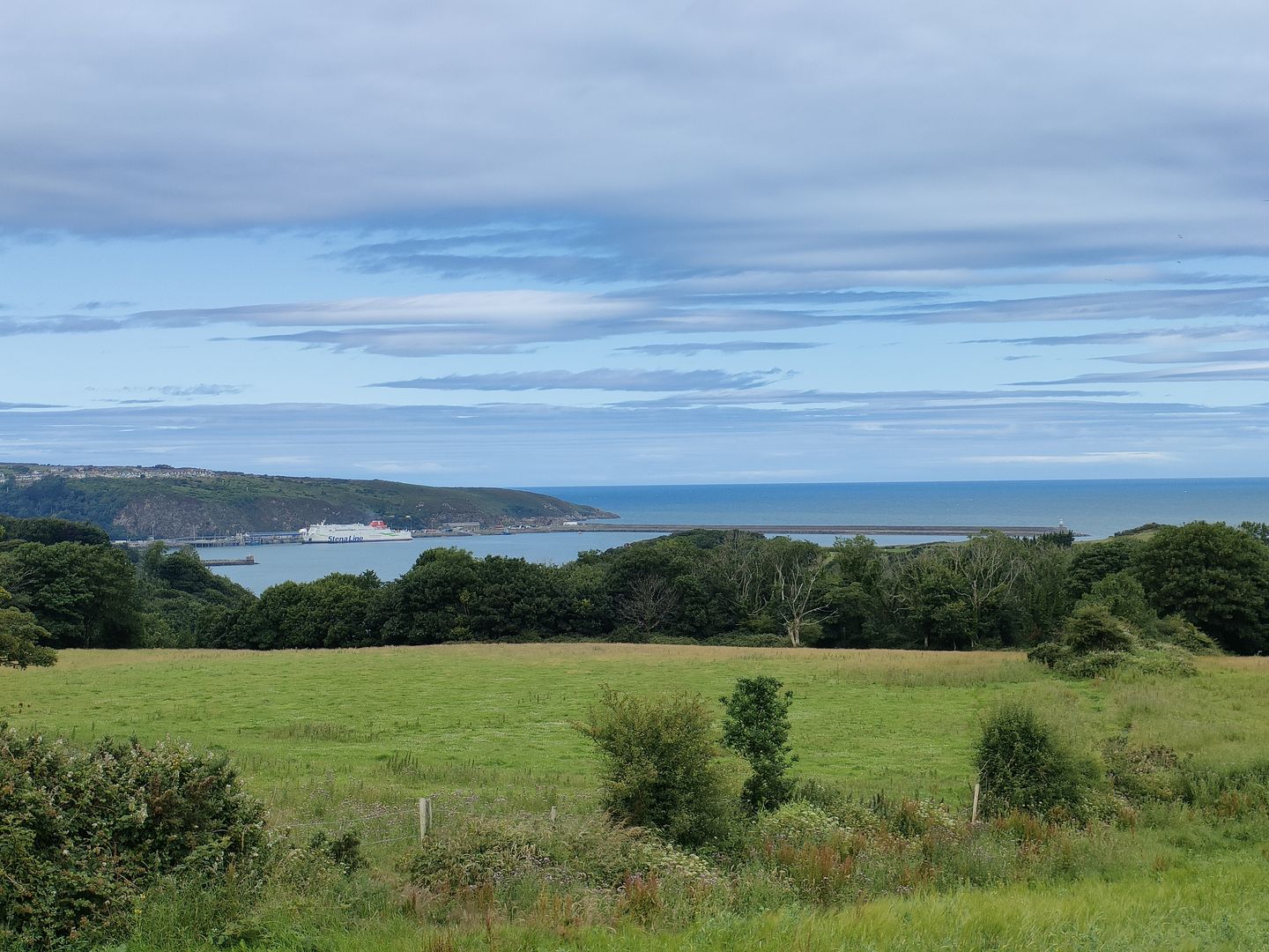 Le ferry pour l'Irlande au port de Fishguard Royaume-Uni