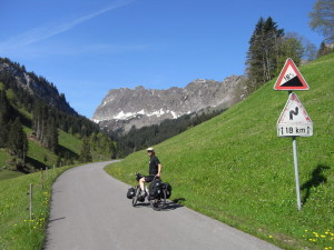 Route panorama alpin