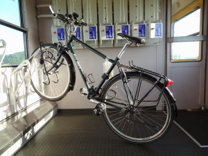 Bicycle in the train